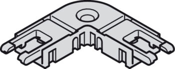 HAFELE 83389187 Hafele Corner Clip Connector for 8 mm Loox LED Monochromatic Strip Lights - 5A 24x24 mm 2