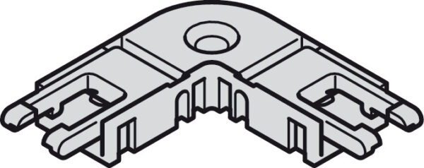 HAFELE 83389187 Hafele Corner Clip Connector for 8 mm Loox LED Monochromatic Strip Lights - 5A 24x24 mm 2