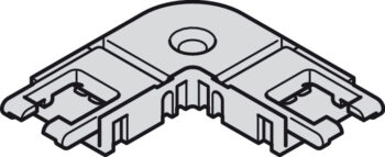 HAFELE 83389189 Hafele Corner Clip Connector for 10 mm Loox5 LED RGB Strip Lights - 3.5A 26x26 mm 2