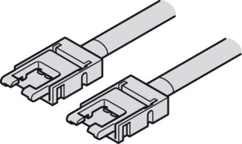 HAFELE 83389202 Hafele Interconnecting Lead for 10 mm Loox5 LED RGB Strip Lights - 3.5A 2000 mm 2
