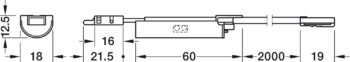 HAFELE 83389253 Hafele Loox5 Door Sensor Switch for Use with Loox Drawer Profile - 24V 90W 2