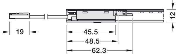 HAFELE 83389292 Hafele Loox5 Infrared Modular Motion Sensor Switch for Aluminium Profiles - 24V 120W 4