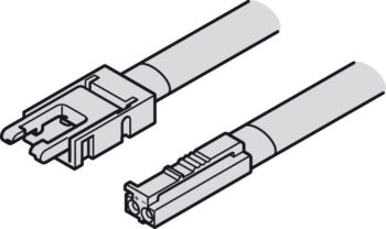 HAFELE 83395706 Hafele 83395706 Connecting Lead for 8mm 24V Loox5 LED Monochromatic Strip Lights - 5A 2000mm 2