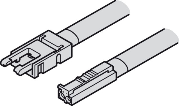 HAFELE 83395706 Hafele 83395706 Connecting Lead for 8mm 24V Loox5 LED Monochromatic Strip Lights - 5A 2000mm 2
