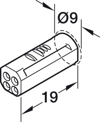 HAFELE 83395708 Hafele 83395708 Connecting Lead for 8mm 24V Loox5 LED Multi-White Strip Lights 2