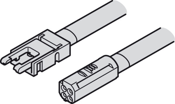 HAFELE 83395708 Hafele 83395708 Connecting Lead for 8mm 24V Loox5 LED Multi-White Strip Lights 4