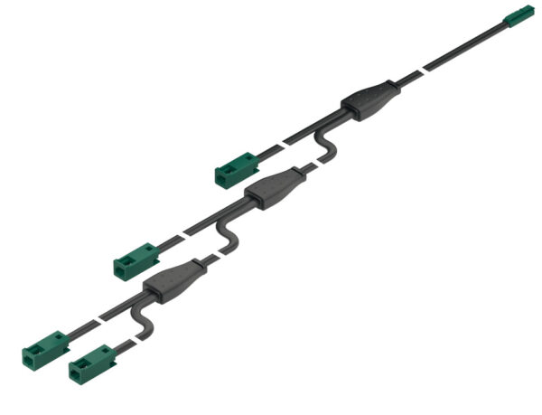 HAFELE 83395743 Hafele 83395743 4-Way LED Extension Lead for Loox5 Monochromatic 24V Lights - 5A 18 AWG 6500mm 1