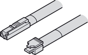 HAFELE 83395791 Hafele 83395791 Connecting Lead for Loox5 24V Modular Lights and Other Consumers - 24V 1.5A 2000mm with Snap-In Connector 2