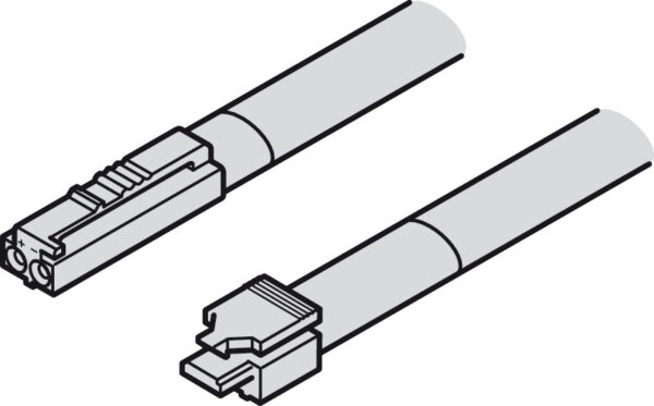 HAFELE 83395791 Hafele 83395791 Connecting Lead for Loox5 24V Modular Lights and Other Consumers - 24V 1.5A 2000mm with Snap-In Connector 2