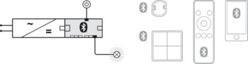 HAFELE 85000043 Hafele Connect Mesh Loox5 6-Way Box to Box Distributor with Switching Function - 24V 90W 2