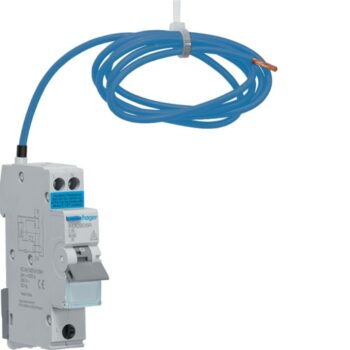 Hager ADC906R Hager 30mA Type A 6A 6kA C Curve 1M 1P+N Bi-Directional RCBO