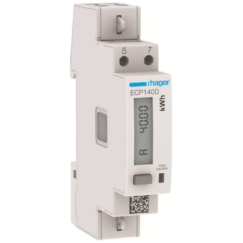 Hager ECP140D Hager 1 Phase kWhmeter Direct 40A 1M S0 MID