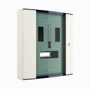 Hager JK104BG Hager JK104BG 125A 4 Way TPN Board Glazed Door