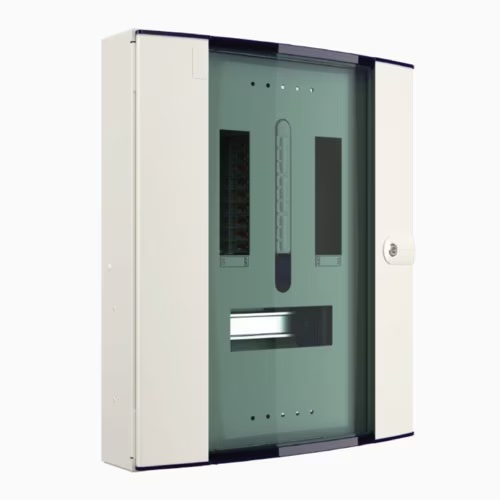 Hager JK106BG Hager JK106BG 125A 6 Way TPN Board Glazed Door