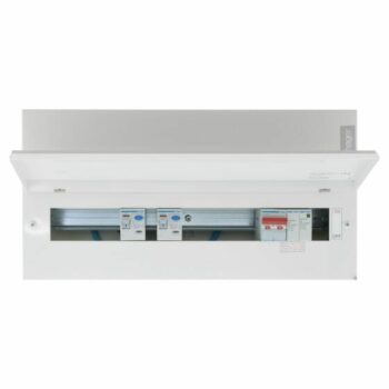 Hager VML914CUSPDRK Hager VML914CUSPDRK SPD Dual RCD 14 Way Consumer Unit 1