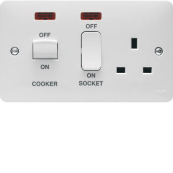 Hager WMCC50N Hager Sollysta WMCC50N Cooker Control Unit with Neon