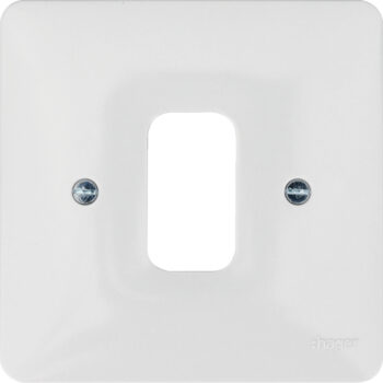 Hager WMGP1 Hager Sollysta WMGP1 1 Gang White Moulded Grid Plate