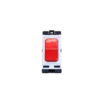 Hager WMGS13LR Hager Sollysta .2 Way / Centre Off Latching Switch - Red Rocker 2