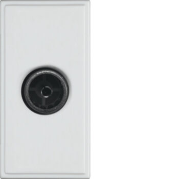 Hager WMMTVF Hager Sollysta WMMTVF Single IEC Female Euromodule Non Isolated White