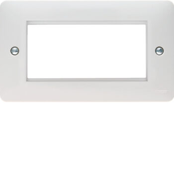 Hager WMP4EU Hager Sollysta WMP4EU 4 Module Double Euro Plate