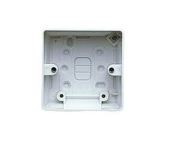 Hager WMPB1/46 Hager Sollysta WMPB1/46 Single 46mm Surface Box