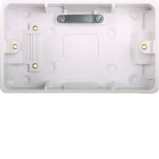 Hager WMPB2/46CC Hager Sollysta WMPB2/46CC Double 46mm Surface Box with Cable Clamps 2