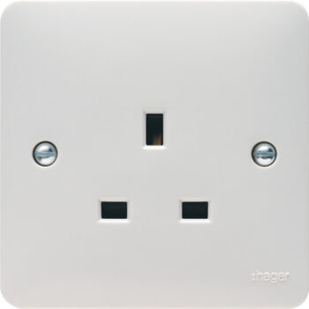 Hager WMS81 Hager Sollysta WMS81 13A Unswitched Single Socket