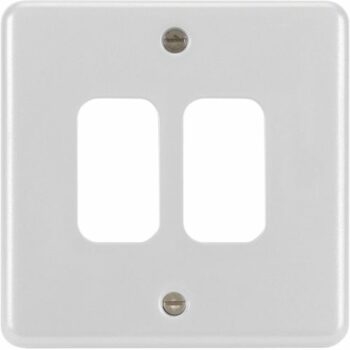 Hager WPGP2W Hager Sollysta Grid Plate 2G - White