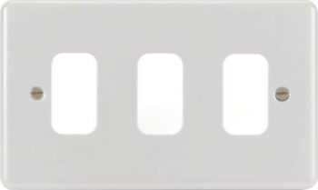 Hager WPGP3W Hager Sollysta Grid Plate 3G - White