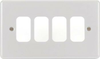 Hager WPGP4W Hager Sollysta Grid Plate 4G - White