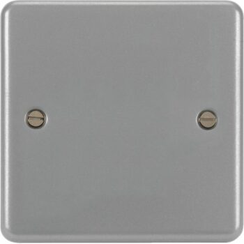 Hager WPP1 Hager Sollysta Single Blank Plate - Grey