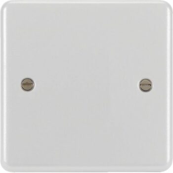 Hager WPP1W Hager Sollysta Single Blank Plate - White