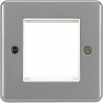 Hager WPP2EU Hager Sollysta 2 Module Euro Style Accommodation Plate - Grey