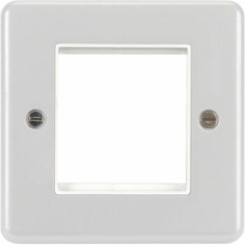 Hager WPP2EUW Hager Sollysta 2 Module Euro Style Accommodation Plate - White