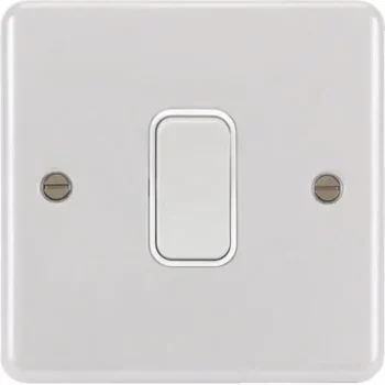 Hager WPPS12W Hager Sollysta 10AX 1 Gang 2 Way Wall Switch - White
