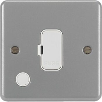 Hager WPSU83FO Hager Sollysta 13A FCU Unswitched with Flex Outlet - Grey