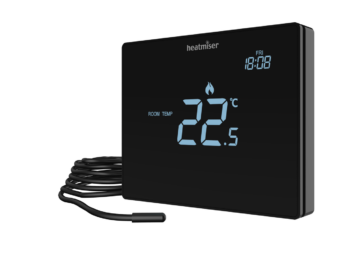 Heatmiser Touch-E Carbon Heatmiser Touchscreen Electric Floor Thermostat - Touch-e Carbon 1