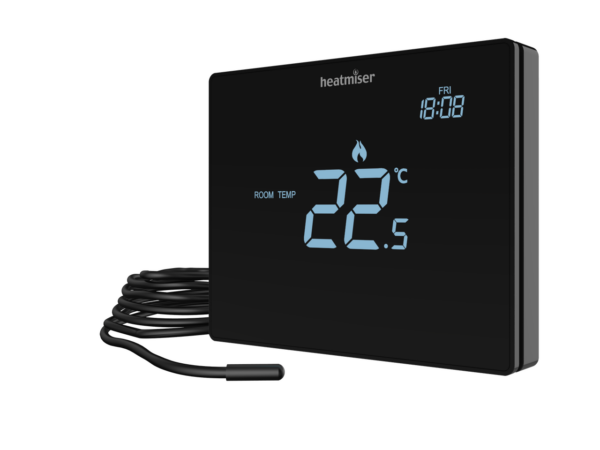 Heatmiser Touch-E Carbon Heatmiser Touchscreen Electric Floor Thermostat - Touch-e Carbon 1