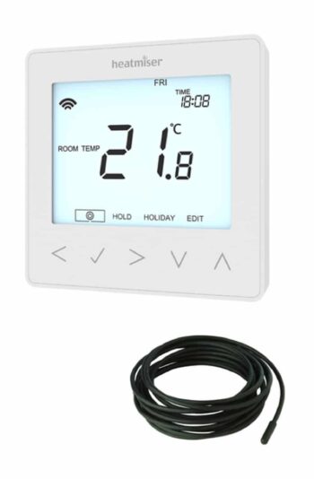 Heatmiser neoStat-eV2W Heatmiser Neo-E Electric Floor Heating Thermostat - White 1
