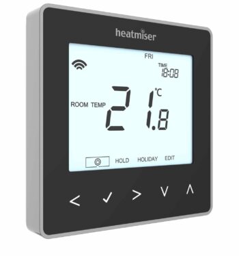 Heatmiser neoStat12vB Heatmiser neoStat 12v V2 - Programmable Thermostat - Black