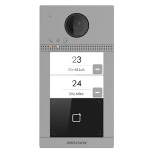 Hikvision DS-KV8113-WME1(C) Hikvision DS-KV8113-WME1(C) 2 Button Metal Villa Door Station with 2MP IR Camera and Card Reader
