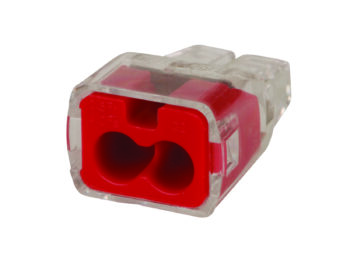 IDEAL 30-1032 Ideal Model 32 2-Port Red Push-In Wire Connector - Box of 100