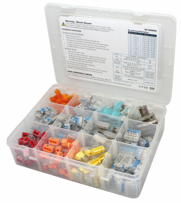 IDEAL 30-5006EU Ideal Push and Lever Wire Connector Premium Kit - 240 Pcs