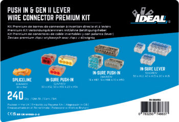 IDEAL 30-5026EU Ideal Push In And Gen II Lever Wire Connector Premium Kit - 240 Pcs