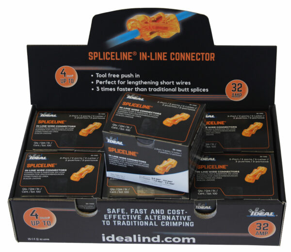 IDEAL 30-6042 Ideal SpliceLine In-Line Wire Connector Starter Kit - 6 Boxes of 100 Pieces 1