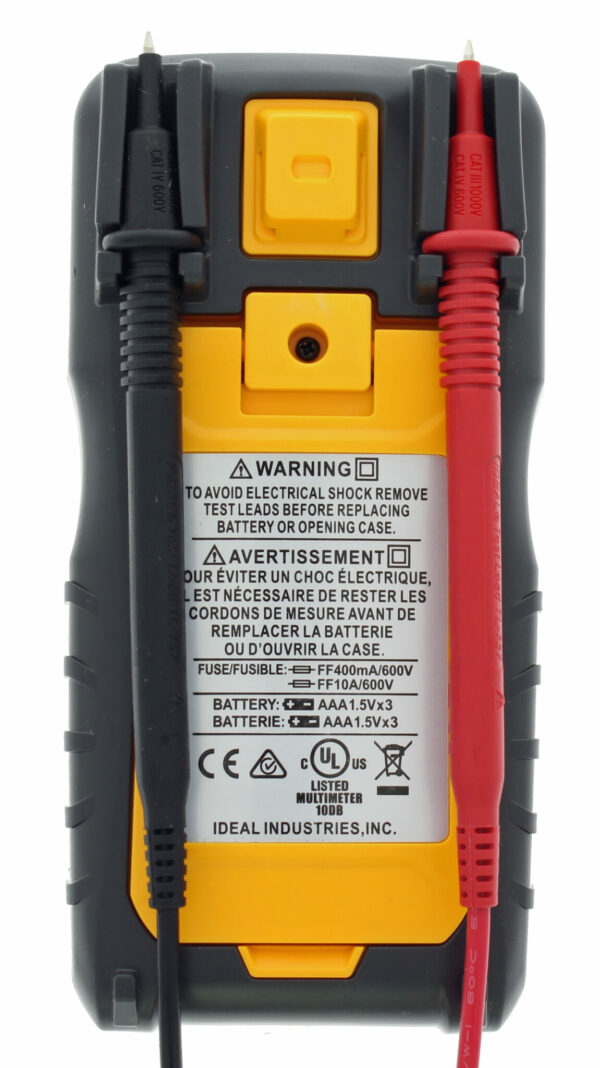 IDEAL 61-327 IDEAL 600V Manual Range Multimeter 5
