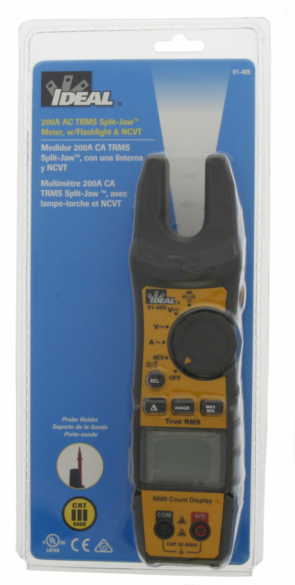 IDEAL 61-405 IDEAL 61-405 200A AC TRMS TightSight Fork Meter 6