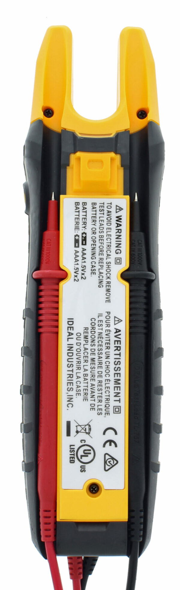 IDEAL 61-415 IDEAL 200A AC/DC TRMS SpltJaw TightSight Fork Meter with Flashlight 4
