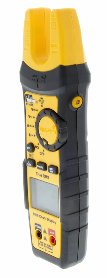 IDEAL 61-415 IDEAL 200A AC/DC TRMS SpltJaw TightSight Fork Meter with Flashlight 1