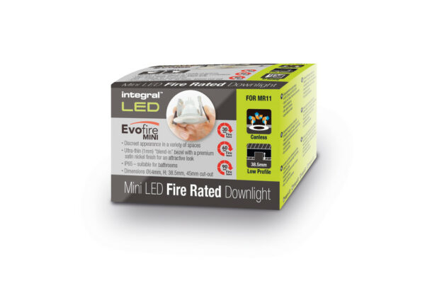 Integral ILDLFR45D039 Integral LED Evofire Mini Fire Rated Downlight - MR11 12V GU4/MR11 240V GU10 - Polished Chrome 3